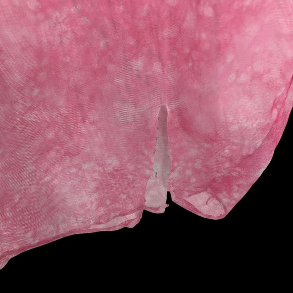 Sheer Swimsuit Coverup Pants; Sexy Sheer Pink Pants Tie Front See Thru SZ S - Picture 7 of 7